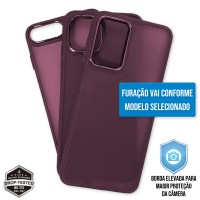 Capa Samsung Galaxy A14 4G e 5G - Clear Case Fosca Dark Pink